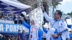 Bunda Guru dan Wabup Gowa Semangati Langsung Kontingen Porsenijar PGRI di Sidrap