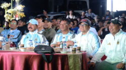 Nobar Bersama Warga di Kodim, Wabup Gowa Ekspresikan Kegembiraannya Lihat Argentina Lolos ke Final