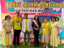 Peringati Hari Anak Nasional 2026, Kirana Sahira Yuswan Berikan Motivasi ke Anak-anak di RSIA Sentosa Makassar