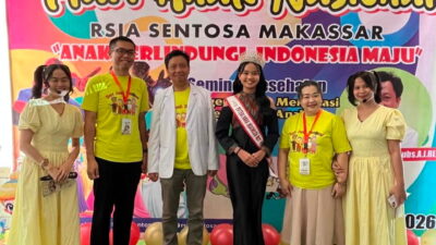 Peringati Hari Anak Nasional 2026, Kirana Sahira Yuswan Berikan Motivasi ke Anak-anak di RSIA Sentosa Makassar