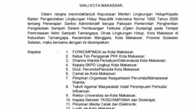 Instruksi Wali Kota Makassar Nomor 3 Tahun 2026: Pemilahan Sampah Wajib Dimulai dari Sumber