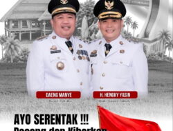 HUT Kemerdekaan RI ke-81, Diskominfo Pasang Umbul-umbul di Sepanjang Jalan Poros Takalar