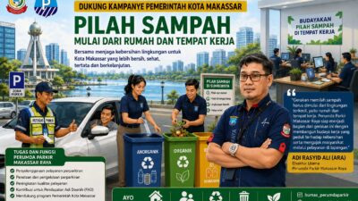 Perumda Parkir Makassar Raya Dukung Gerakan Pilah Sampah dari Rumah dan Tempat Kerja