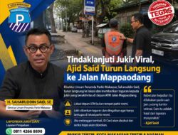 Tindaklanjuti Jukir Viral, Saharuddin Said Turun Langsung ke Jalan Mappaoudang