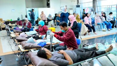 Semarak HUT ke-102, PDAM Makassar dan Karang Taruna Gelar Donor Darah